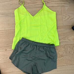 NWT $198 Anthropologie ETTITUDE bamboo shorts & camisole XS / XS